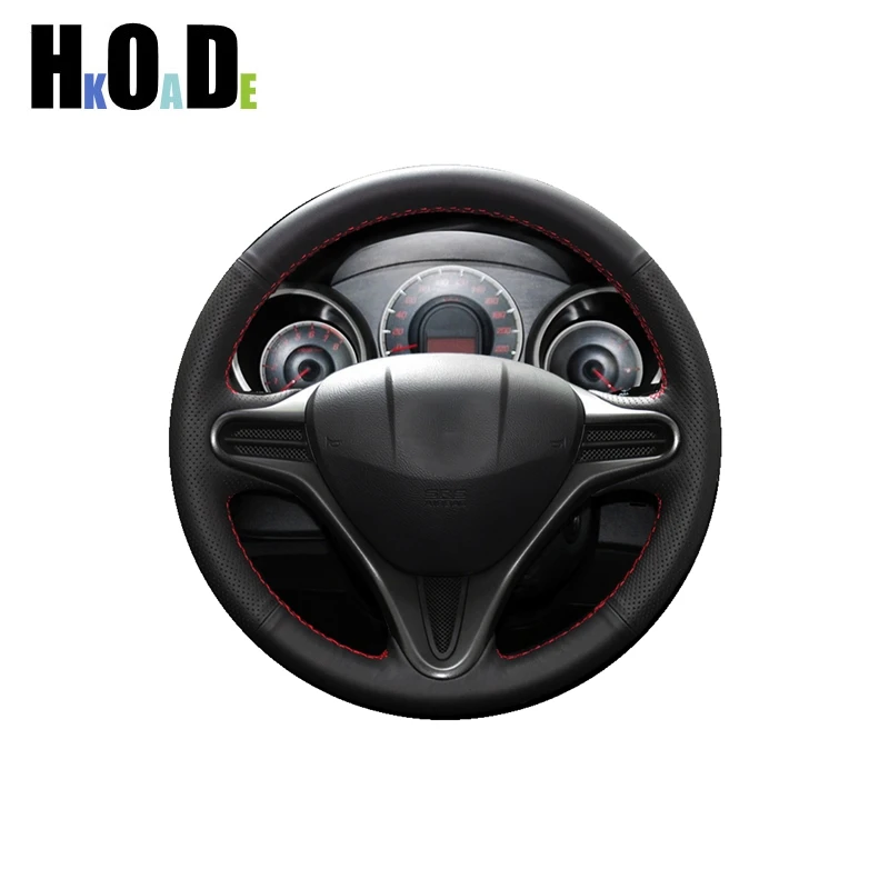 

For Honda Fit Jazz City 2009-2013 Insight 2010 2011 2012 2013 2014 Hand-stitched Car Steering Wheel Cover