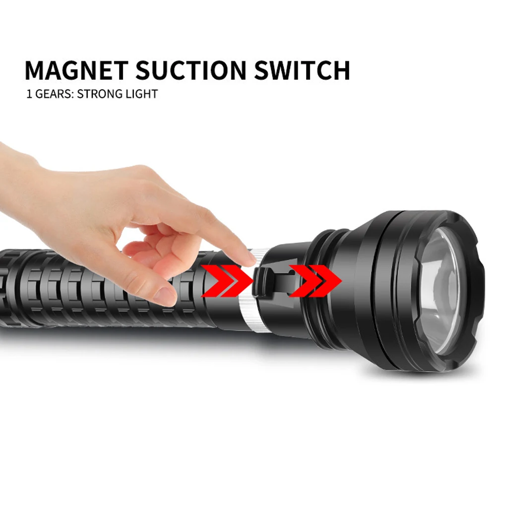 

Flashlight Diving XHP70 Rope Smart Reminder Underwater Torch Sturdy Rechargeable Outdoor Lighting 21 86 36 3CM