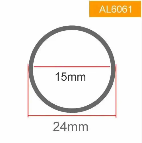 

Наружный диаметр 24 мм 6061 Алюминиевая круглая трубка od 24 мм Внутренняя 8 мм до 22 мм твердая прямая алюминиевая трубка тонкая Толстая стена