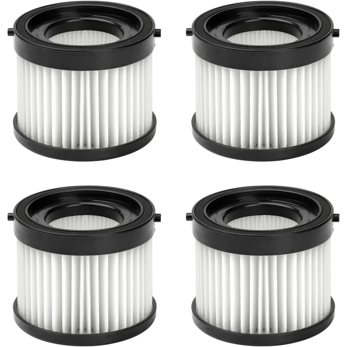 4 упаковки 49-90-0160 Сухой фильтр HEPA для компактного пылесоса Milwaukee 0882-20 M18 с 1 чистящей