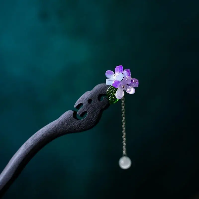 Hairpin flower record summer hot sale flowers bone flowers grass hairpin, ancient style coiled hairpin headdress