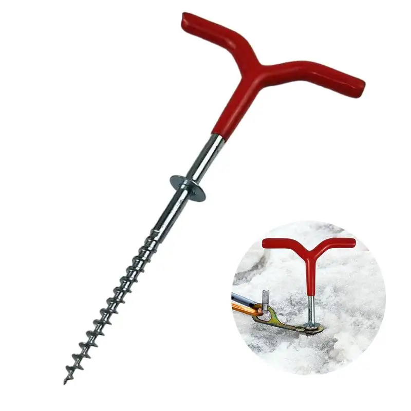 

Ice Cone Stakes Rust-Free Ice Fishing Rod Holders Ice Augers High Strength Steel Camping Tent Stakes Tent Nail Bracket Holder