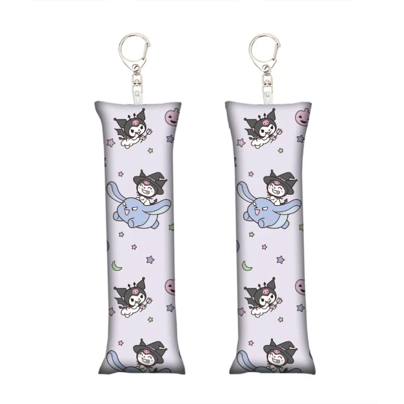 

Sanrio Anime Hello Kitty Mini Throw Pillow Keychain Cute Cartoon Kuromi Melody Creative Pendant Backpack Decoration Holiday Gift
