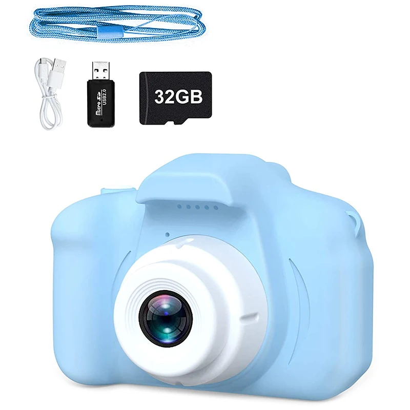 

Selfie Kids Camera,Toddler Best Birthday Gifts Dual Camera For Kids Age 3-10,With 32GB SD Card, Christmas Toy