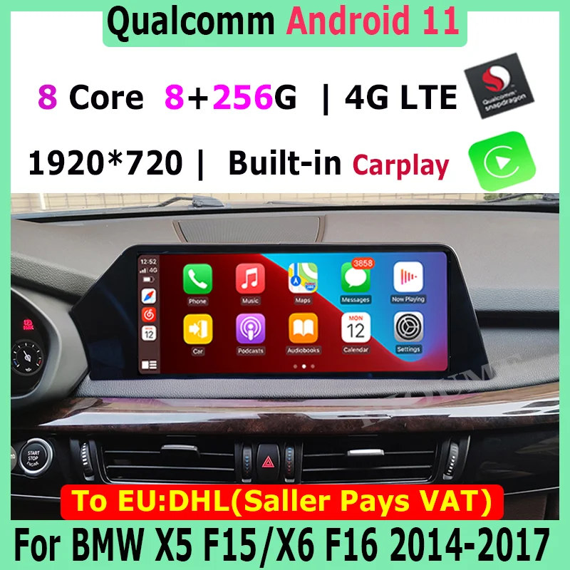 

New 12.5" Android 12 Snapdragon Car Radio Stereo Video Multimedia Player Autoradio GPS for BMW X5 E70 F15/ X6 E71 F16 2007-2020