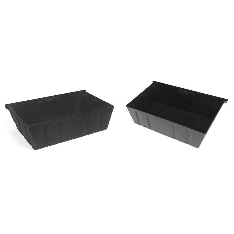 Для Tesla Model Y Accessoies Автомобильный ящик под сиденьем Флокирующий передним