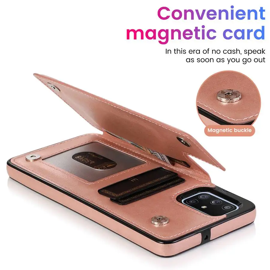 Чехол-книжка из искусственной кожи в стиле ретро для Samsung A81 A90 A91 A54 A51 A40 A21S A14 S23 S22 S21