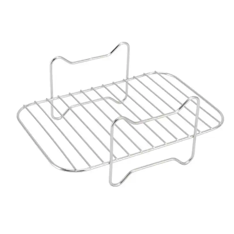 

Fryer Stainless Steel Rack Multi Purpose Cooking Baking Grilling Rack Fryer Accessories for Foodi Fryer Accessories