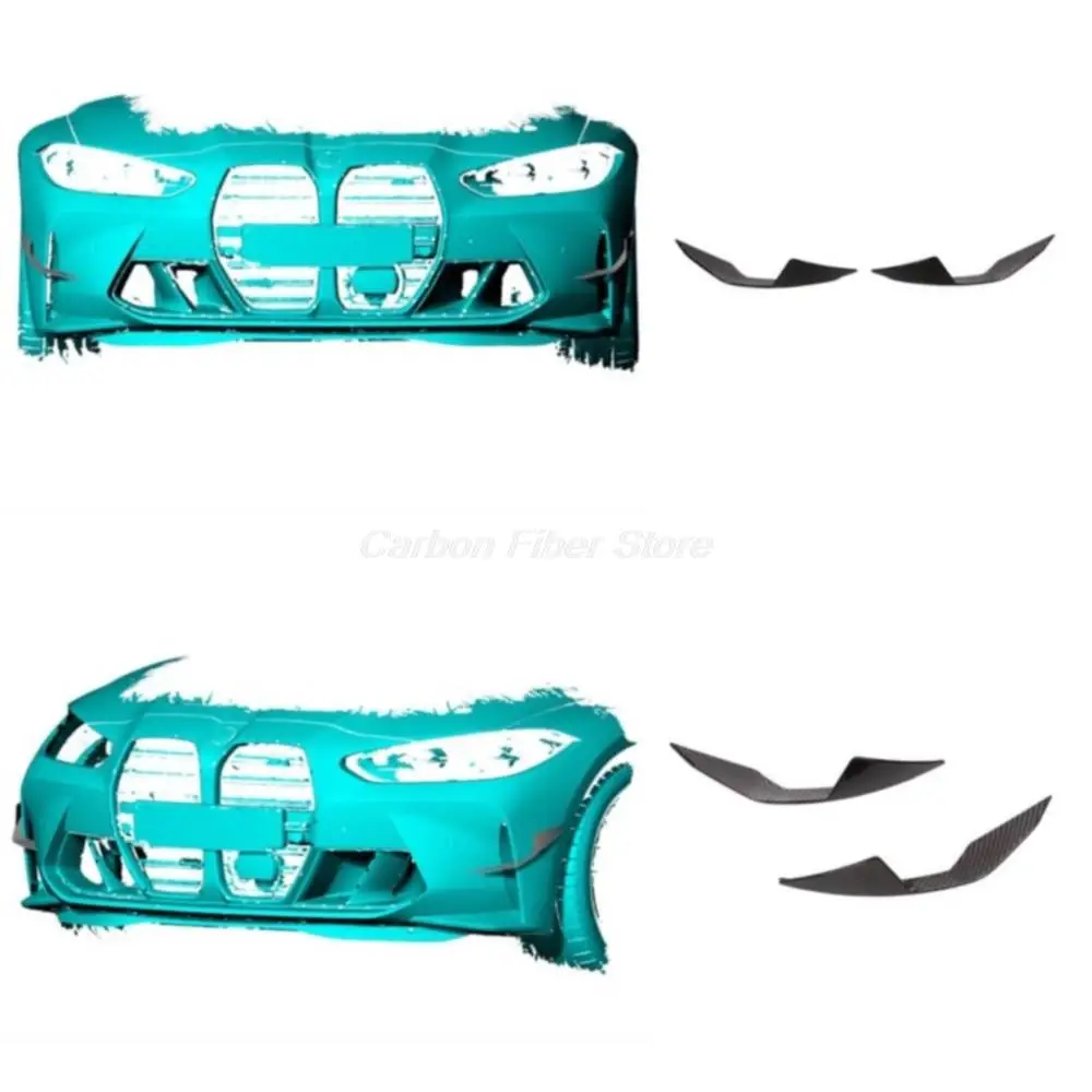 

Dry Carbon Fiber G82 Front Bumper Canards for BMW G80 M3 G83 M4 Competition 2021 2020
