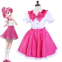 girls hearts ping charm dress carnival summer new children princess mirabel dress birthday party lemei costume kids prom gowns