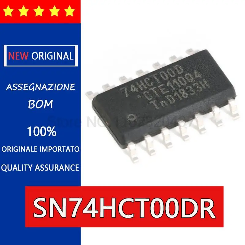 5 шт. оригинальный 74HCT00 74HCT00D SN74HCT00DR HCT00 SOP14 Four road 2 Вход nand gate коммутационный логический чип, IC интегрированный cir