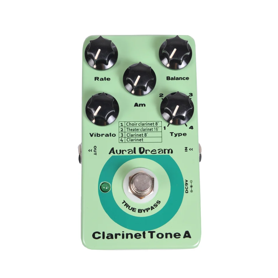 Aural Dream Clarinet Tone Synthesis Guitar Pedal Synth Mod Pitchshift Octave Harmony Vibrato Tremolo Rotaryspeaker Organ Effect