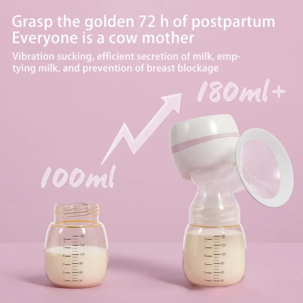 

Тихий молокоотсос, маленький автоматический молокоотсос, Электрический молокоотсос, молокоотсос 180 мл, портативный интеллектуальный молокоотсос с Usb зарядкой