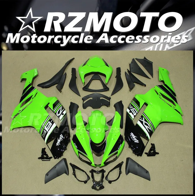 

Стильные новые комплекты обтекателей из АБС-пластика, подходят для Kawasaki Ninja ZX-6R ZX6R 636 2007 2008 07 08, комплект кузова зеленого и черного цвета