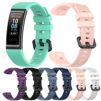 sport silicone watchband for huawei band 3 band 4 pro replacement original strap bracelet fir huawei band 3 pro smart watch