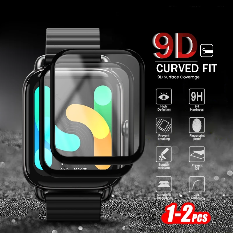 

1-2PCS 9D Curved Soft Protective Glass For HAYLOU RS4 Plus Smartwatch Screen Protector Film Hey Yo RS4Plus RS4+ Smart Accessorie