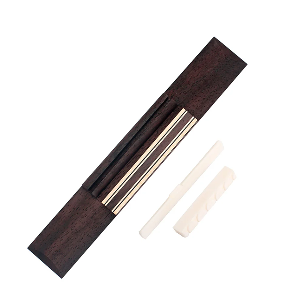 

Bridge Guitar Acoustic Replacement Saddle Rosewood Parts Bass Accessories