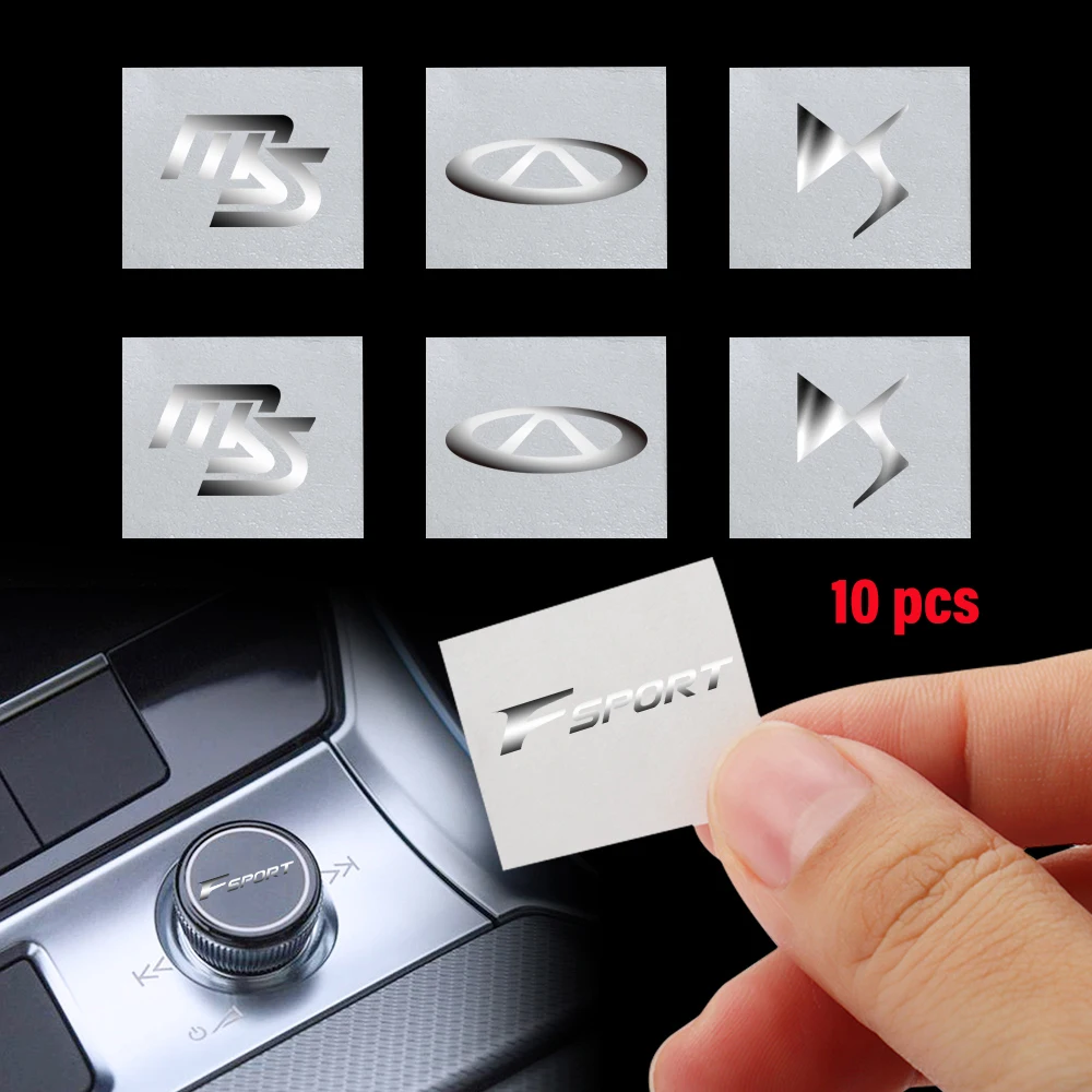 

10pcs Auto Styling Dashboard Decoration Stickers Car Interior Accessories For Hyundai GDI Sonata Elantra SantaFe Tucson Custo
