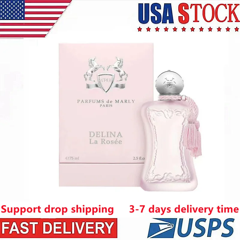 

Ship To USA In 3-6 Days Women Parfume Parfums De Marly Delina La Rosee Eau De Parfum Body Spray Luxury Parfum Gift