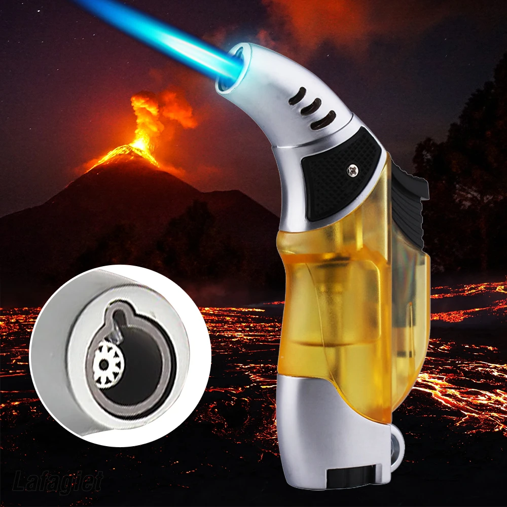 

Турбо-Бутановая Зажигалка Jet Flame, металлическая струйная зажигалка, уличная, для кемпинга, кухни, приготовления пищи, Портативные водонепрон...