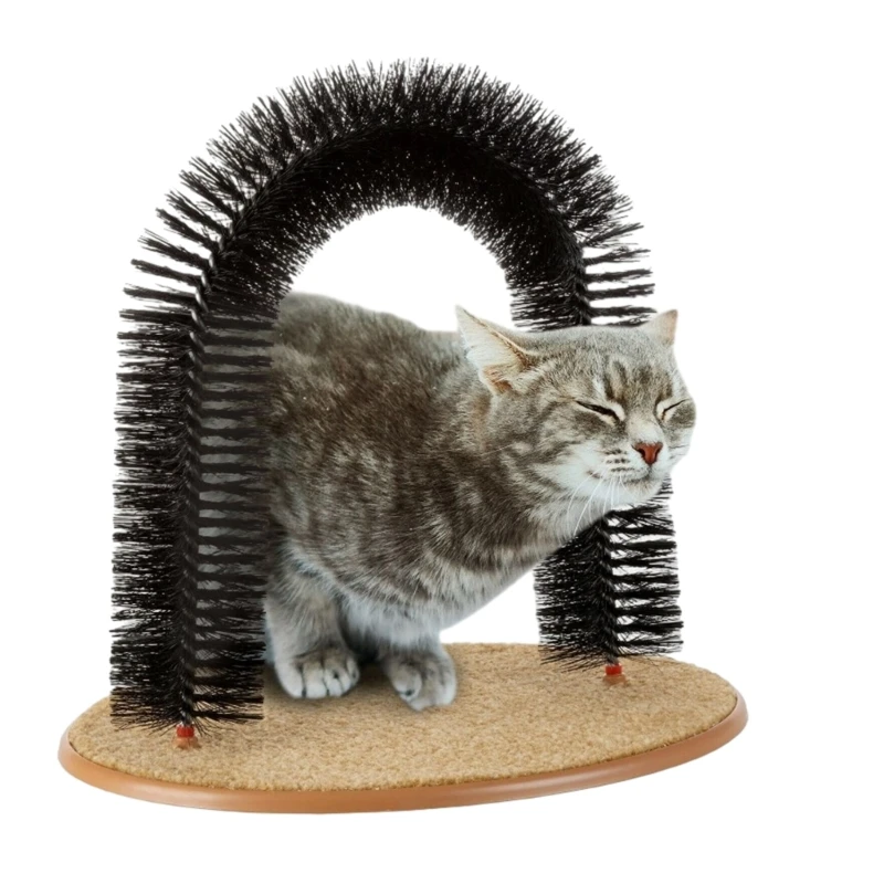 

Scratching Arch Post for Cats Kitten Scratcher Massage Brush Scratching Grooming Tool Cat Scratcher Playful Board Toy