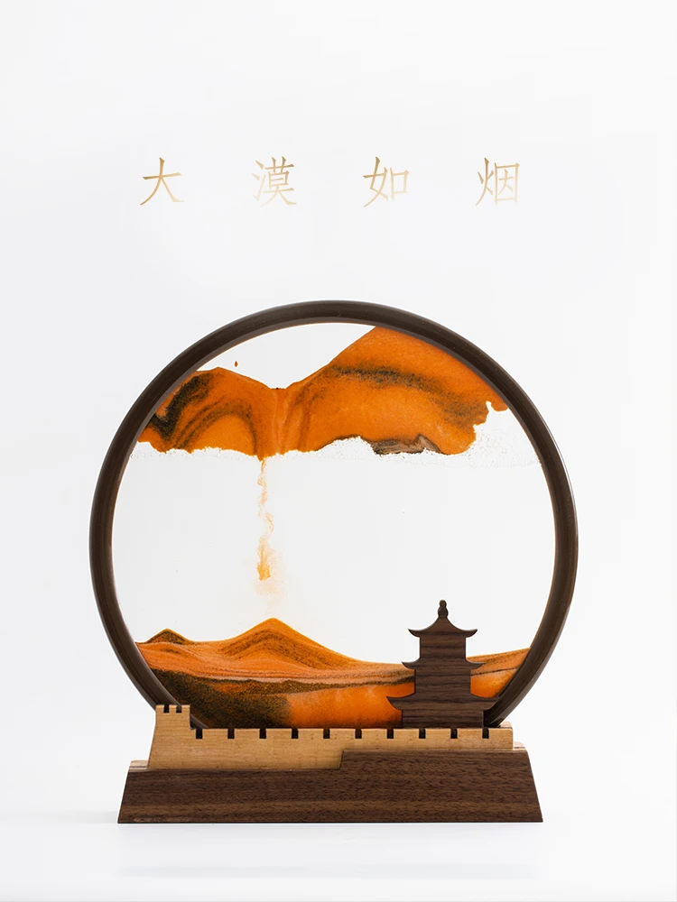 

Creative Quicksand Painting Decoration Hourglass Decompression Living Room Office Decorations Gift Relocation and Opening