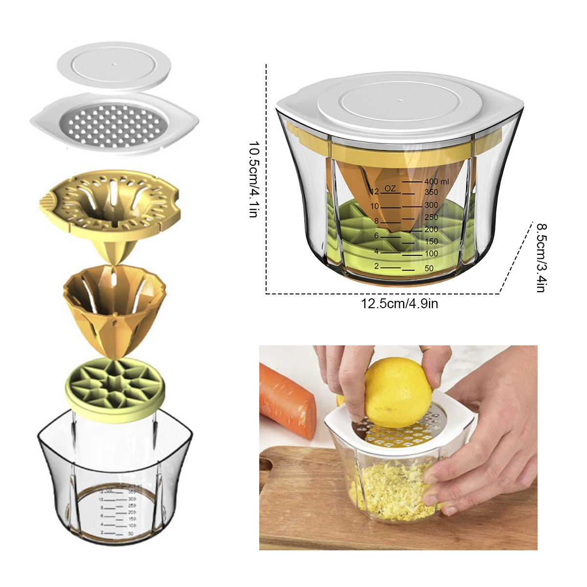 

5 in 1 Lemon Juicer Manual Orange Squeezer Multifunctional Fruit Press Hand Lime Juicer Manual Juicer Kitchen Accessories