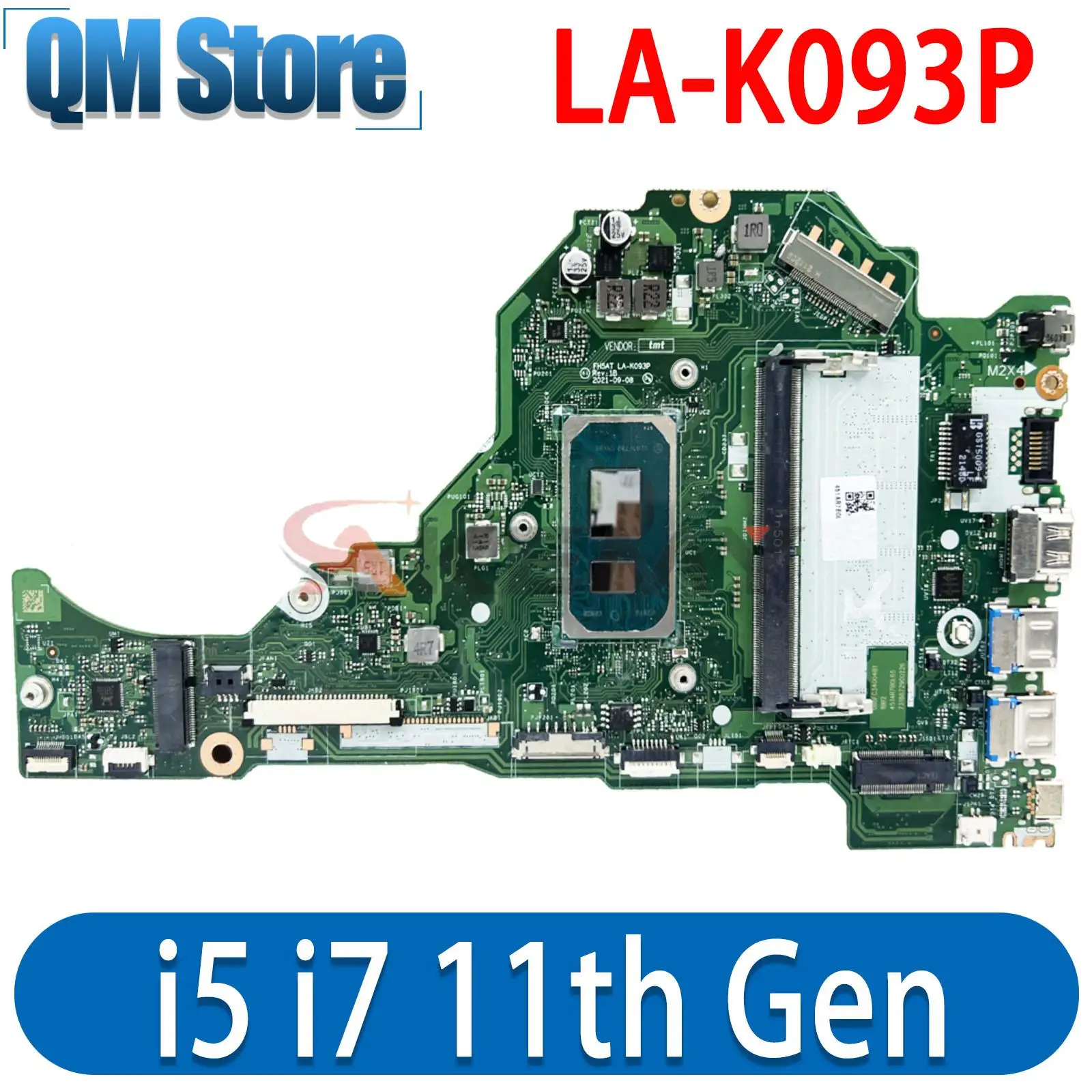 

For Acer Aspire A515-56T Laptop Motherboard With I7-1165G7 I5-1135G7 8GB RAM FH5AT LA-K093P NBA1711004 NB.A1711.004 DDR4