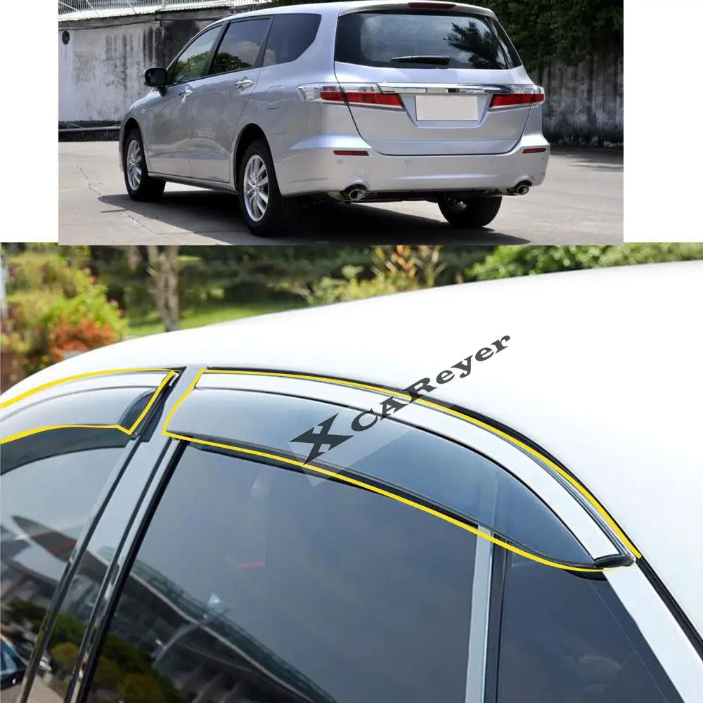 

For Honda Odyssey RB3 2009-2010 2011-2012 2013 2014 Car Styling Sticker Plastic Window Glass Wind Visor Rain/Sun Guard Vent