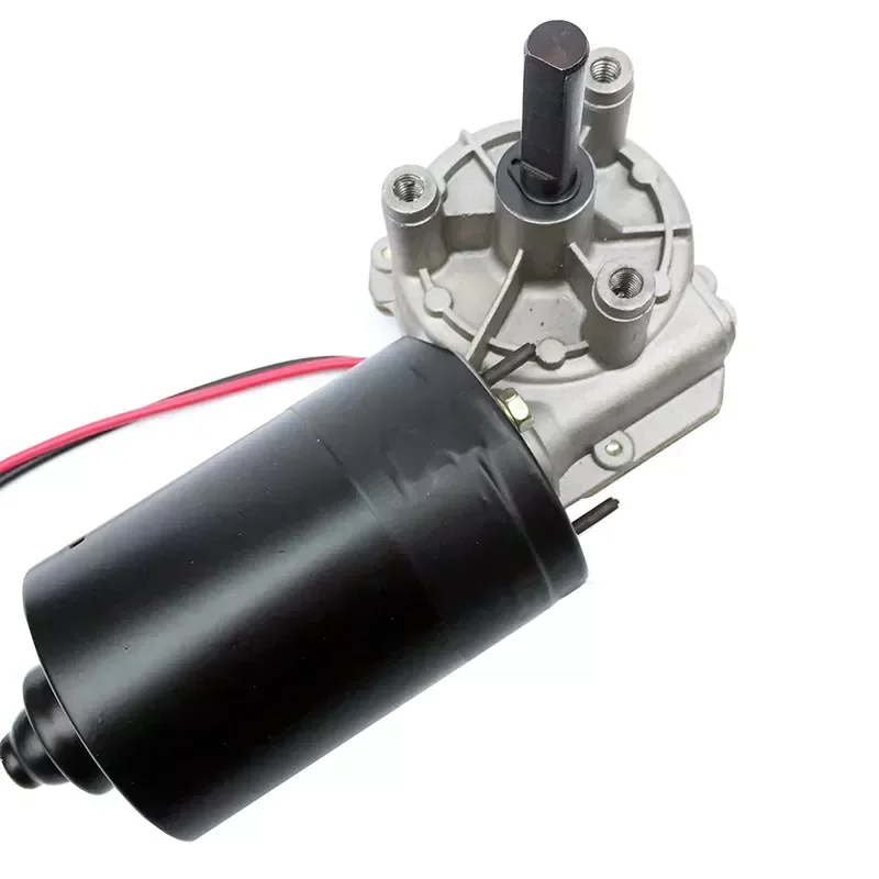 

60W 24V 10-410RPM Worm Gearbox Motor Garage Door Rolling Gate Metal Gear High 60KG Torque