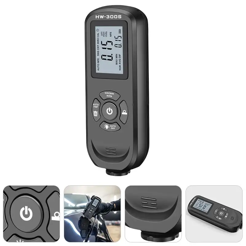 

Portable automotive coating thickness gauge 0-2000um Paint Meter Car Paint Thickness Gauge 0.1micron precision inspection tools