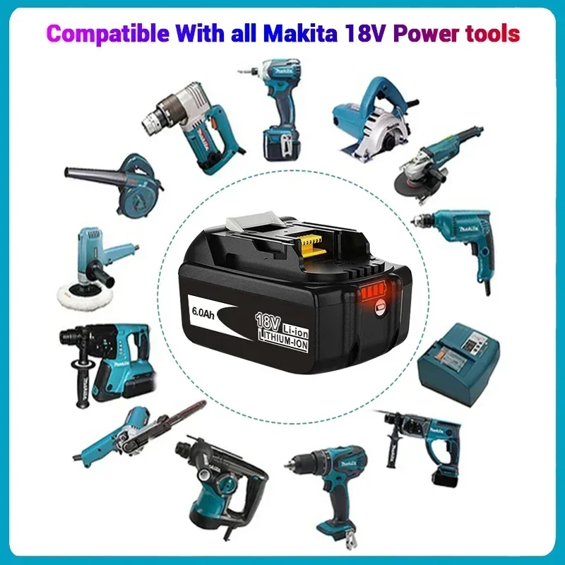Для Makita 18 в перезаряжаемая батарея электроинструменты Сменные аксессуары BL1860