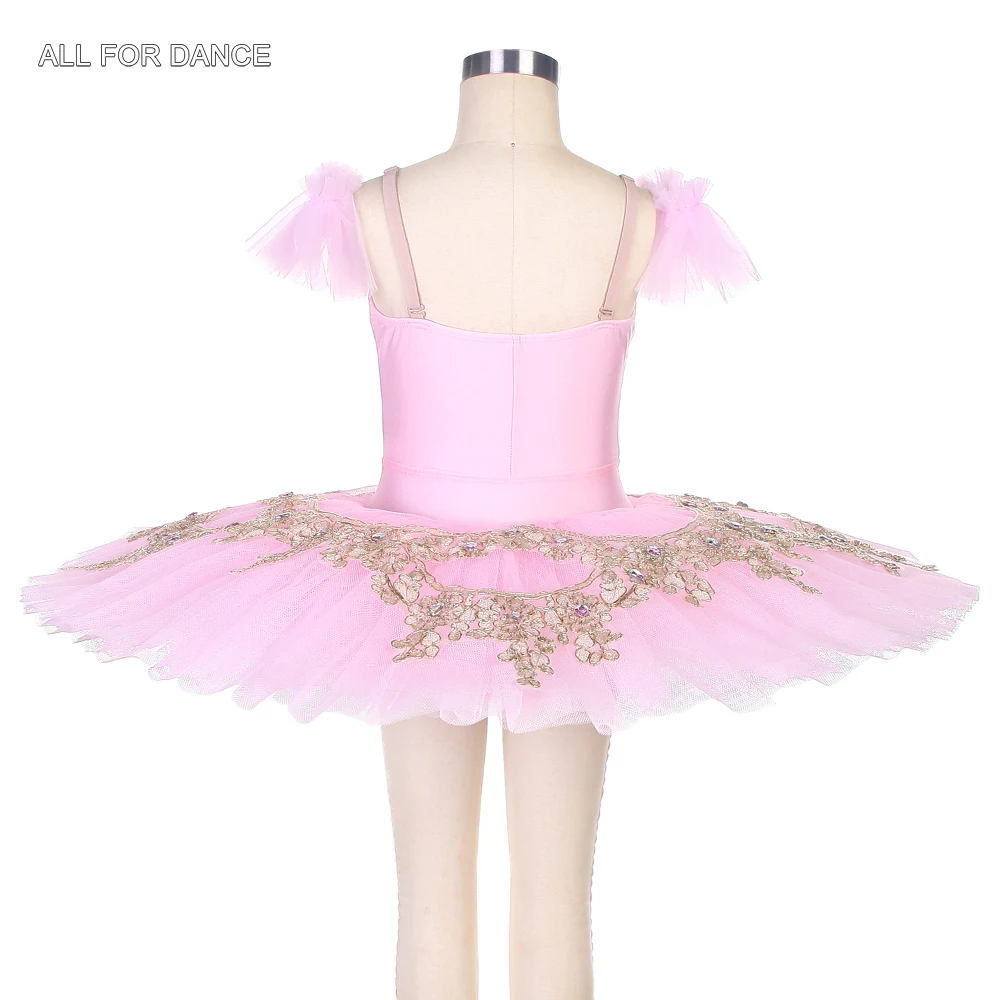 Персиковый розовый предпрофессиональный балетный танцевальный костюм-пачка BLL126