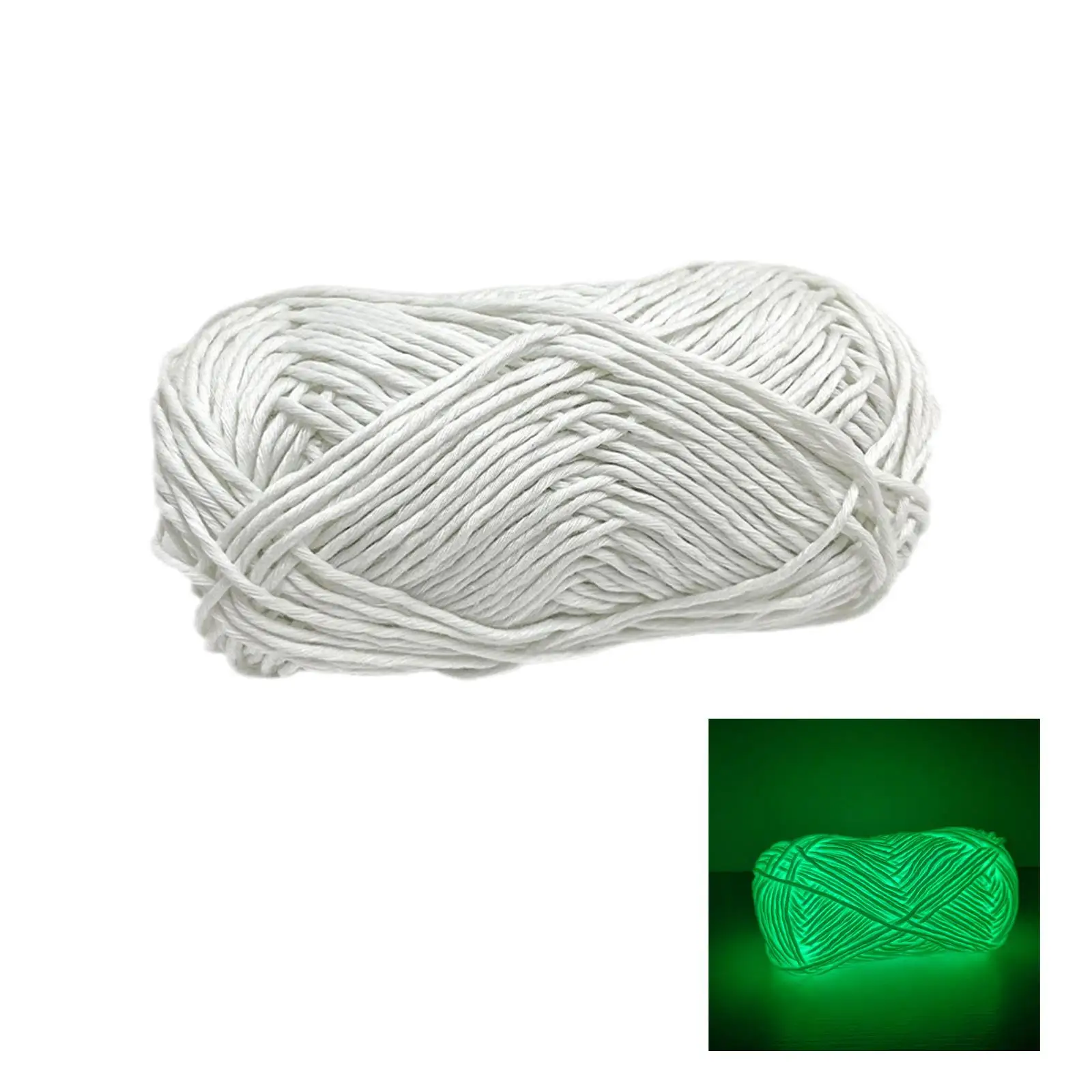 50M Luminous Yarn Glowing Polyester Yarn for Knitting Braided Crochet DIY Carpet Sweater Keychain Ornament Glow In Dark Yarn images - 6
