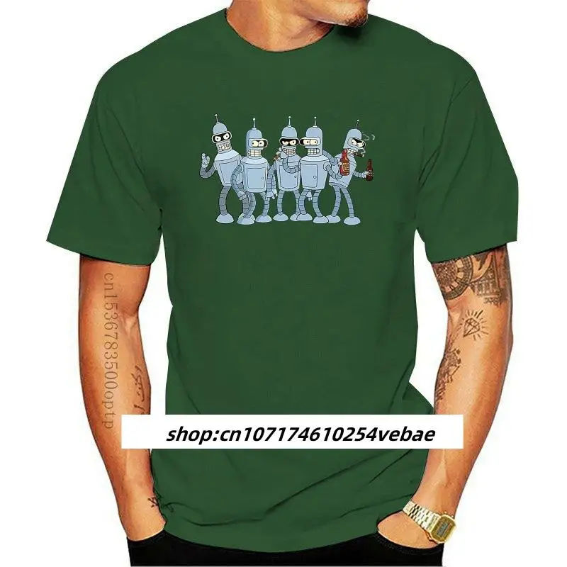 Kaus Lucu Kaus BENDER Karakter dari Kaus Fashion Pria