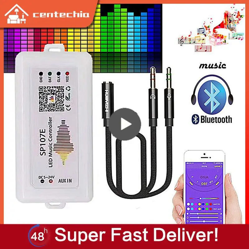 

1~8PCS SP107E SP110E Led Controller Music WS2811 WS2812B SK6812 RGB/RGBW APA102 WS2801 Pixels Led Strip Leds DC5V-24V