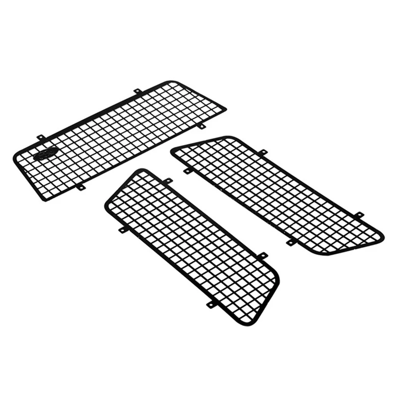 

3Pcs Metal Side And Rear Window Mesh Protective Net For Traxxas TRX4 Bronco 82046-4 1/10 RC Crawler Car Upgrade Spare Parts