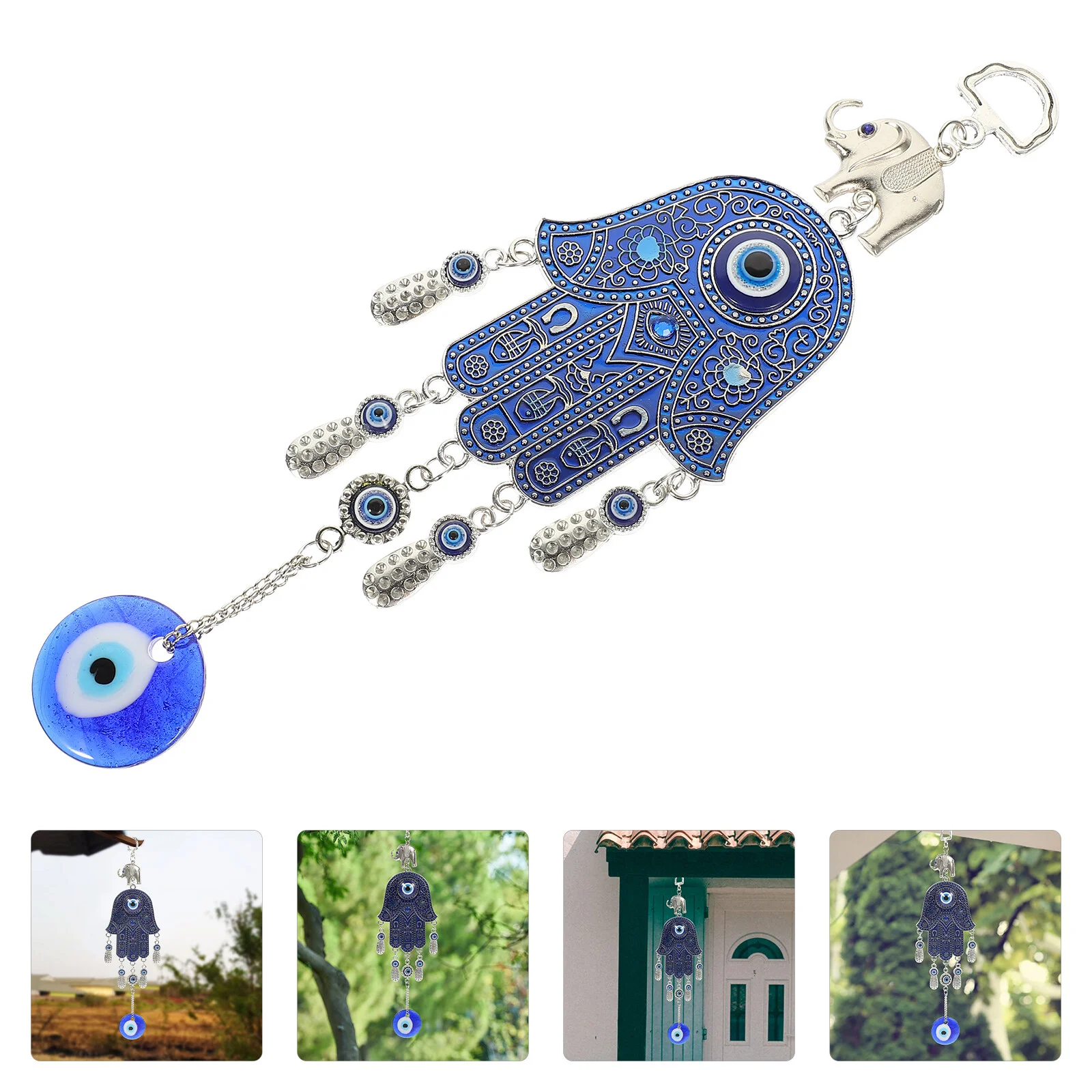 

Wallet Turkey Blue Eye Charm Evil Decors Hanging Decorations Home Accessories Alloy Window Bead Keychain