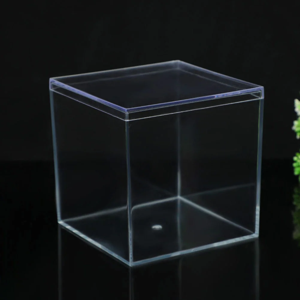 

Square Practical Storage Boxes Figurine Clear Display Cases Small Acrylic Box Acrylic Cube Box Small Acrylic Cubes