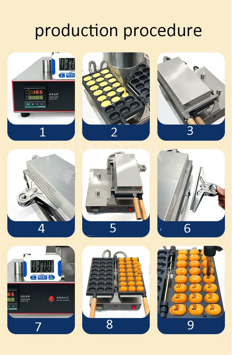 Вафельница для яиц электрическая мини-вафельница губка форма приготовления