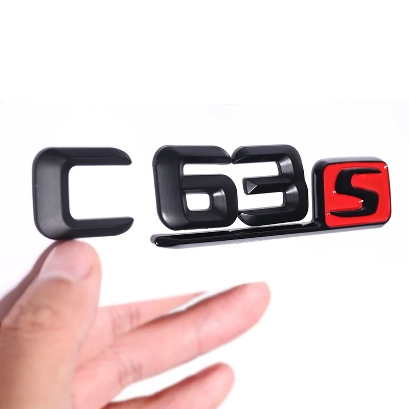 Тюнинг автомобиля для Mercedes Benz AMG C Class W204 W205 C63 C63S Буквенный логотип 3D наклейка из ABS