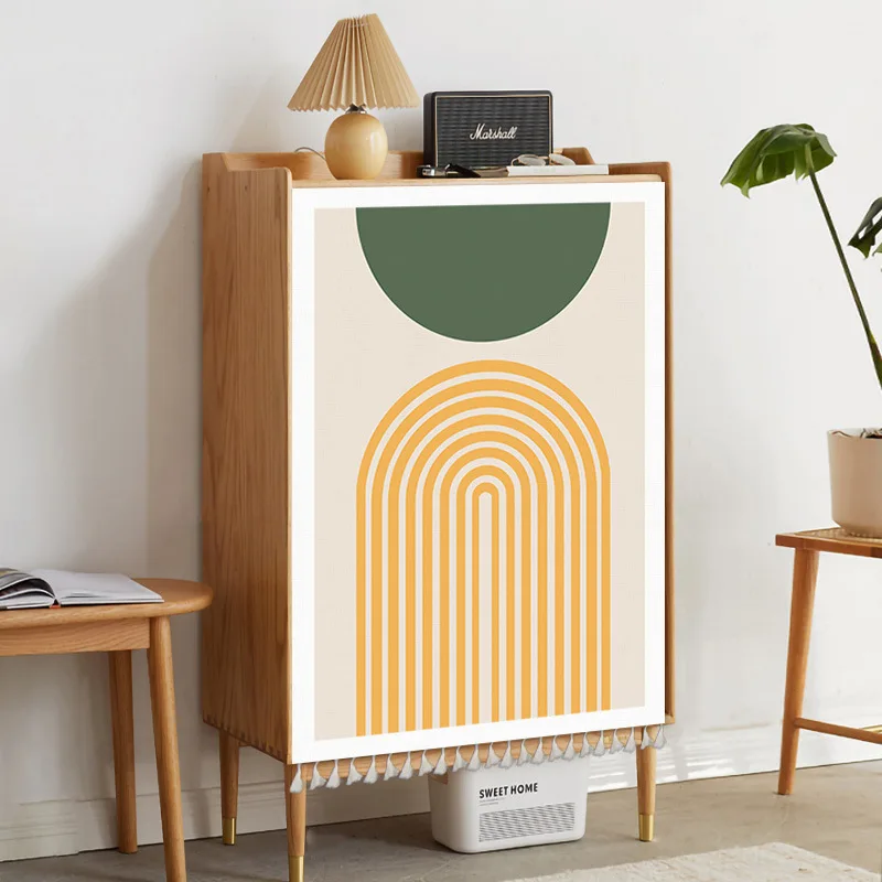 

Короткие шторы из полиэстера и хлопка INS Nordic Flowers