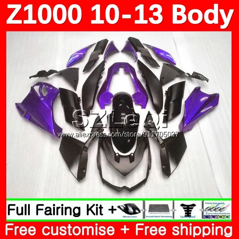 

new purple OEM Body For KAWASAKI NINJA Z1000 Z 1000 Z-1000 10 11 12 13 Z1000SX 2010 2011 2012 2013 Injection Fairing 145LQ.83