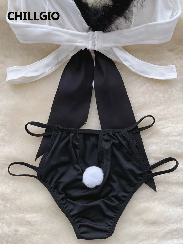 Женский цельный комбинированный комбинезон CHILLGIO с лямкой на шее модные костюмы