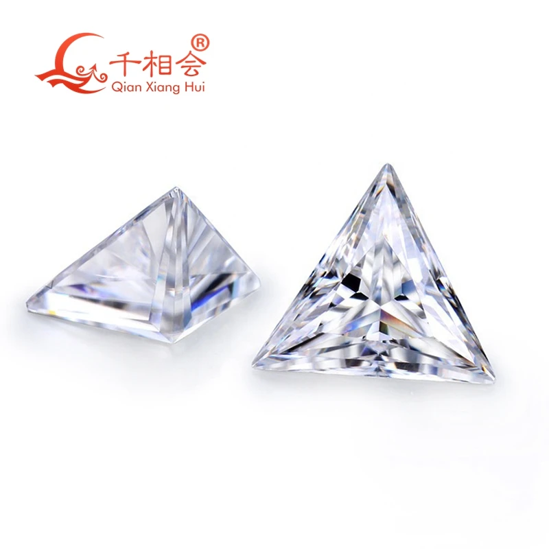 DF GH белый цвет треугольной формы огранка коннер алмазная муассанит свободный