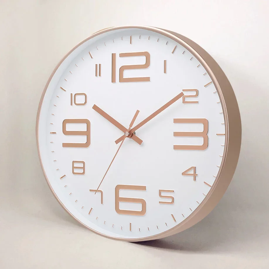 Бесшумные настенные часы для гостиной бытовые подвесные модные роскошные