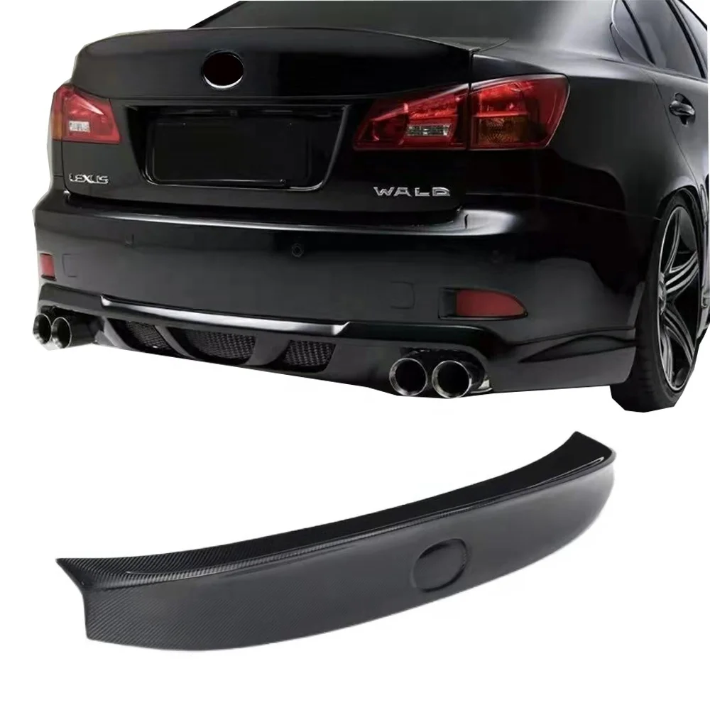 

car spoiler for Lexus is250 2006-2012 is250 is300 is350 wald style spoiler carbon fiber material