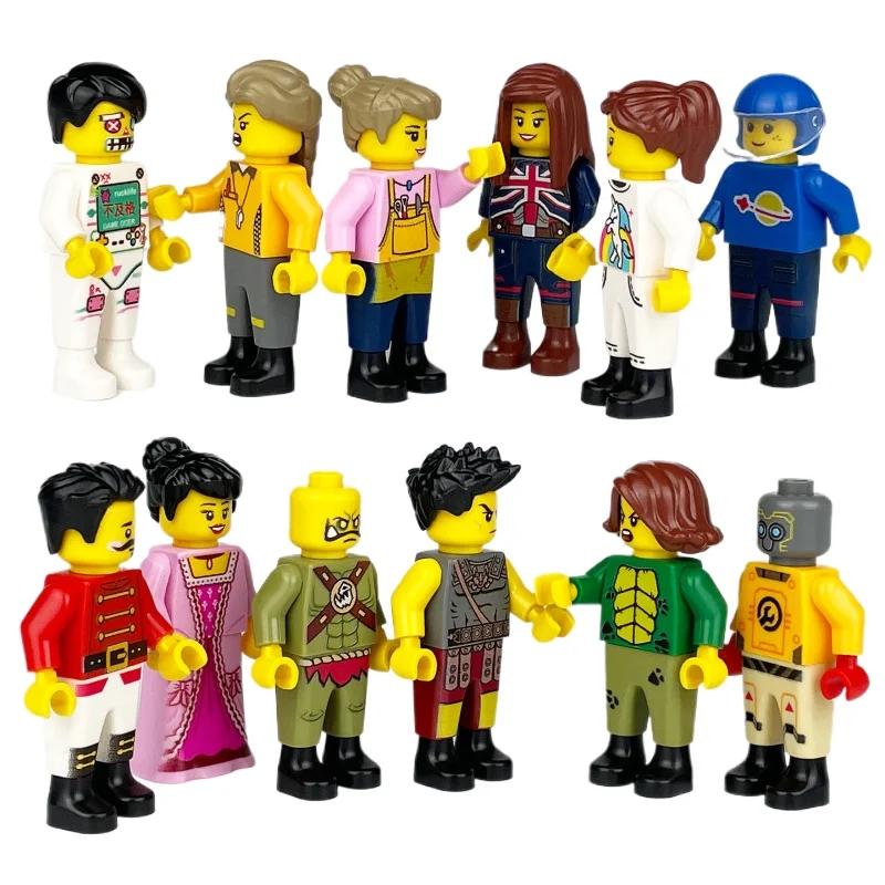 Мини-фигурки Набор Строительных Блоков Игрушки Из Искусственной Кожи Детские