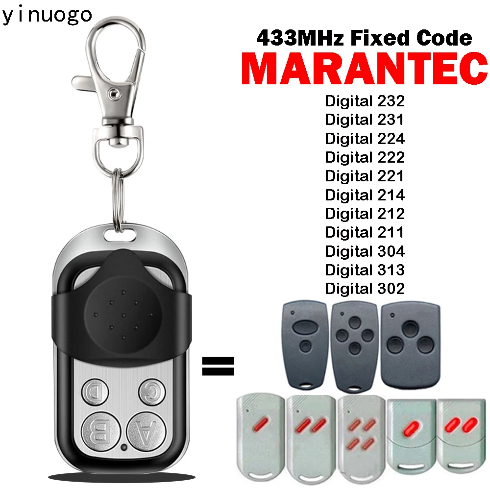 Замена двери гаража с дистанционным управлением MARANTEC 433 МГц фиксированный код