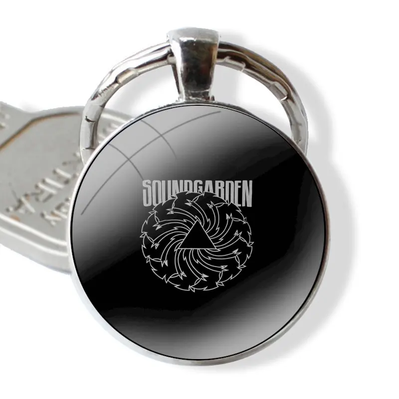 Брелок брелок кольцо для ключей подвеска брелки Soundgarden Badmotorfinger белый